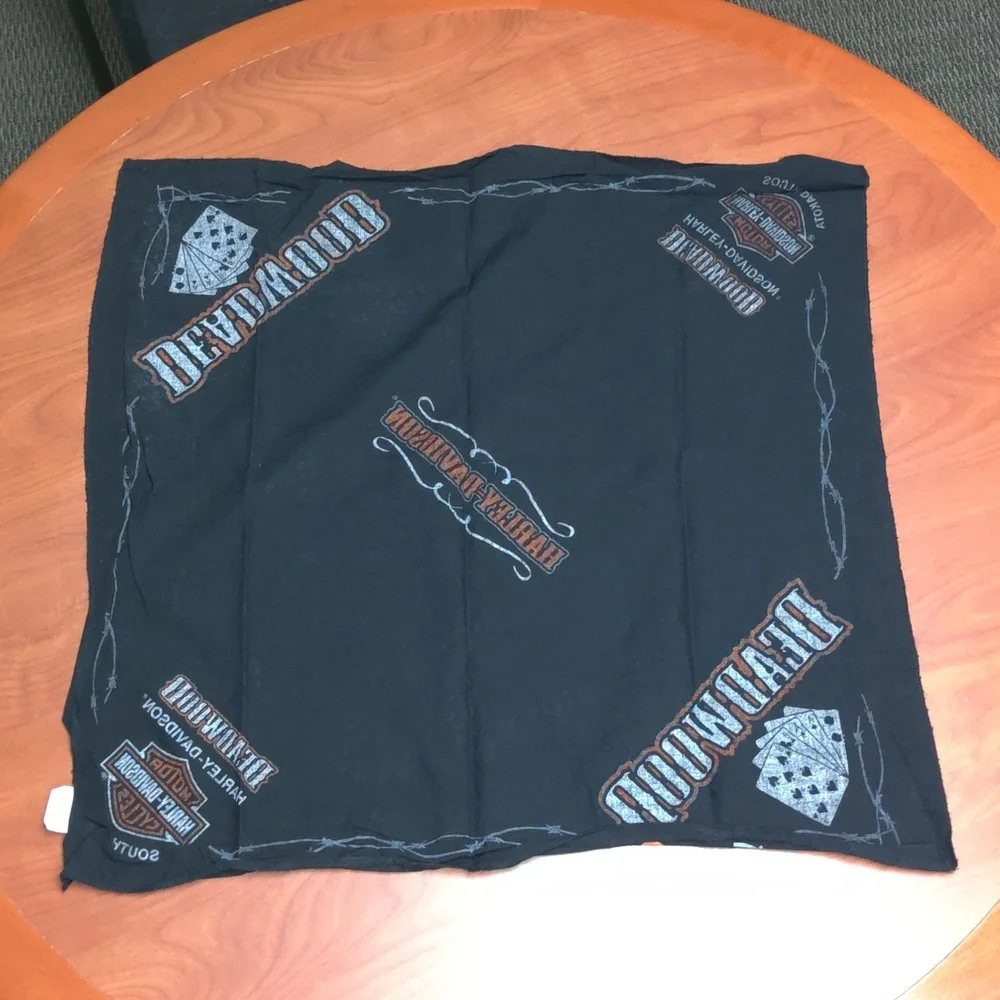Deadwood South Dakota Harley Davidson Motorcycle Biker Bandana Handkerchief